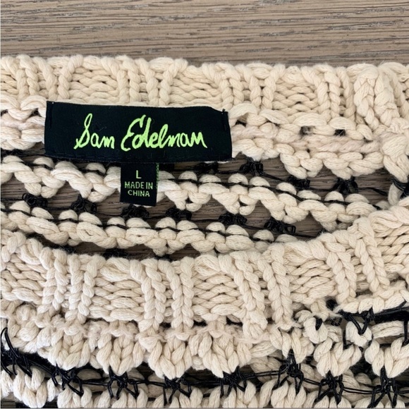 Sam Edelman Chunky Open Knit Loose Weave Sweater - Picture 8 of 10